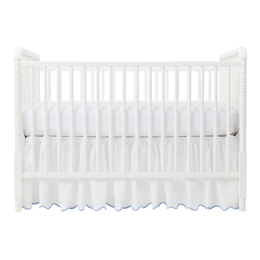 White crib online skirts