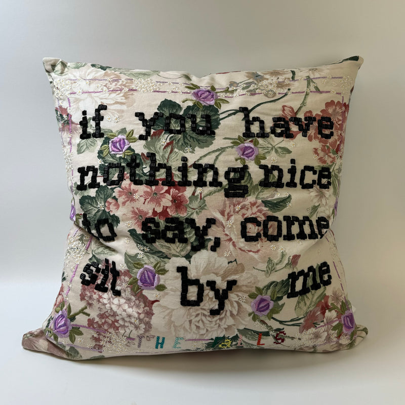 Nothing Nice to Say Pillow