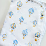 Blue Balloons Baby Blanket