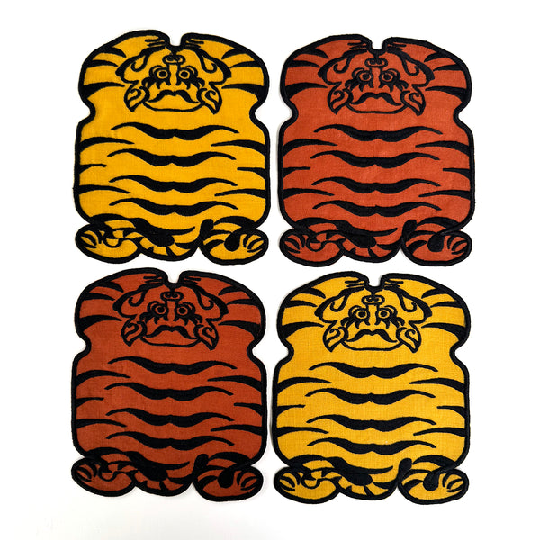 Tibetan Tiger Cocktail Napkins, set of 4