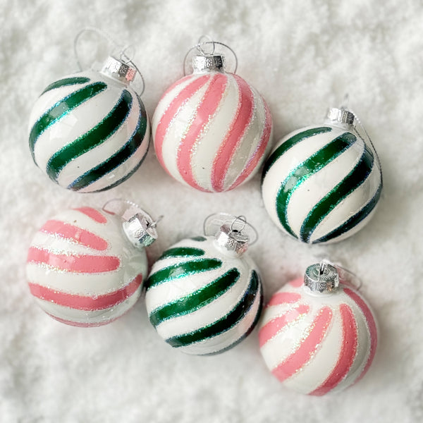 Bright Swirl Stripe Ornament