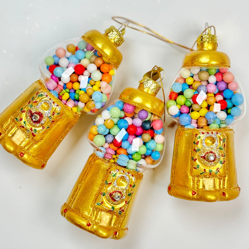 Gilded Gumball Machine Ornament