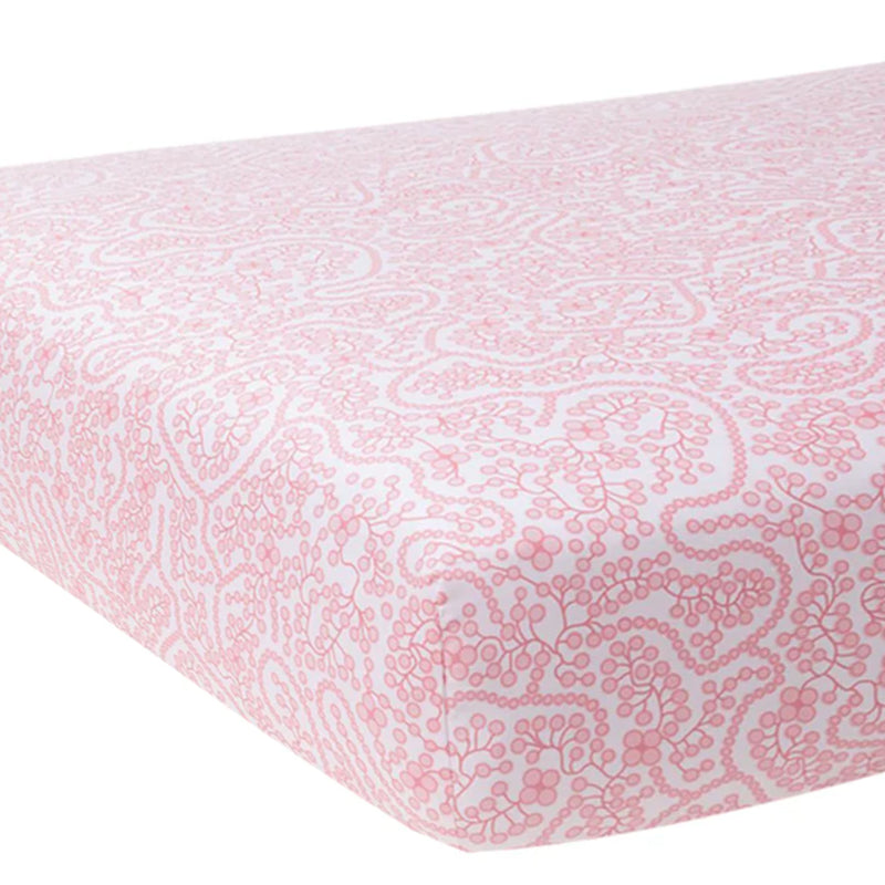 Shelby Pink Crib Sheet, Pink