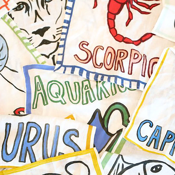 Zodiac Tea Towel