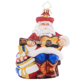 Lone Star Serenade Santa Ornament