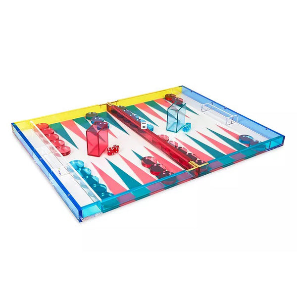 Lucite Backgammon Set